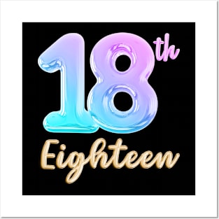 18 eighteen birthday Posters and Art